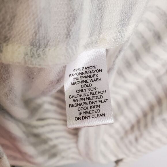 Lou & Grey Striped Cowl Neck Tank Top, Size XS - Picture 6 of 7